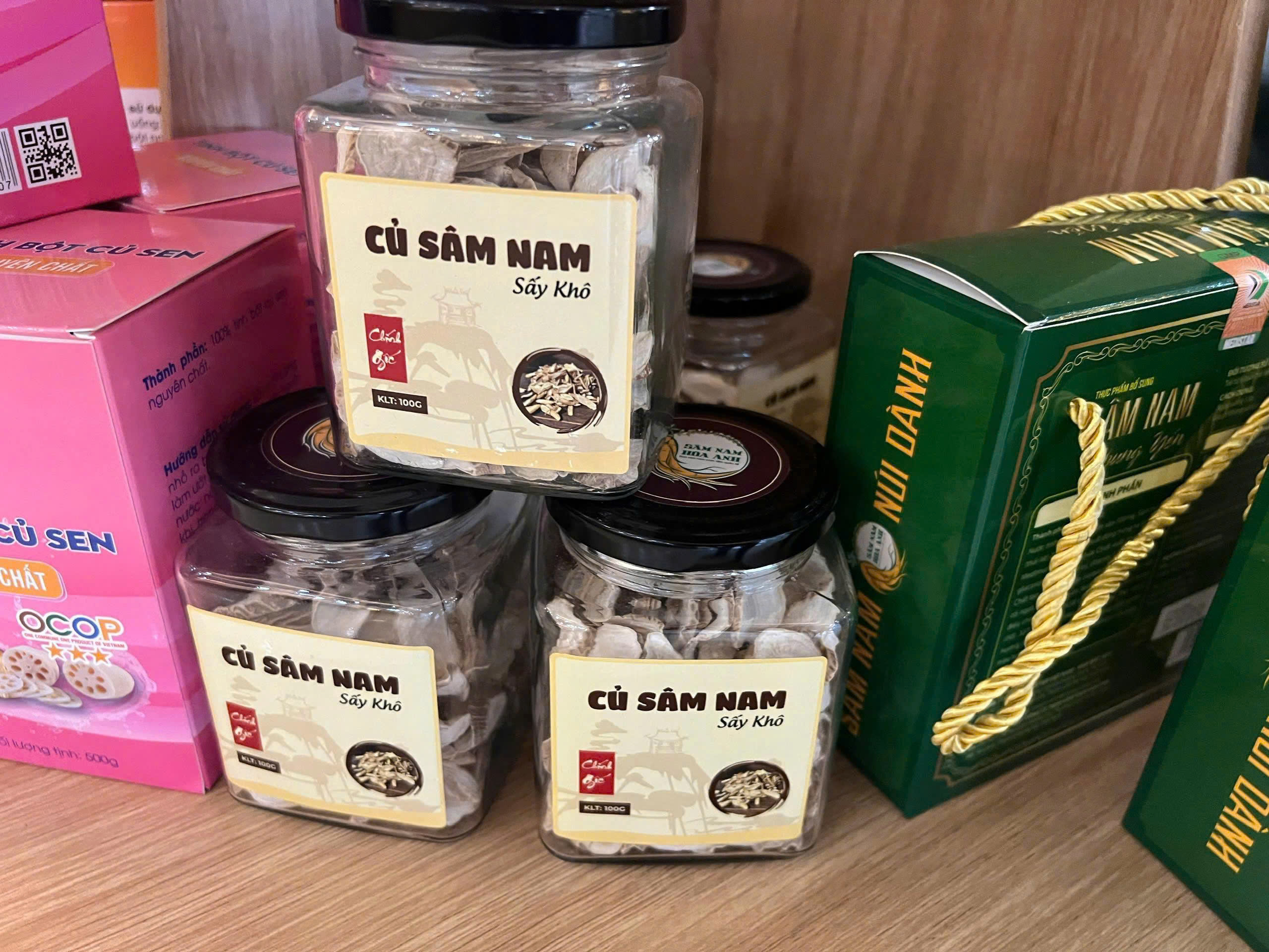 Củ Sâm Nam Núi Dành Sấy Khô